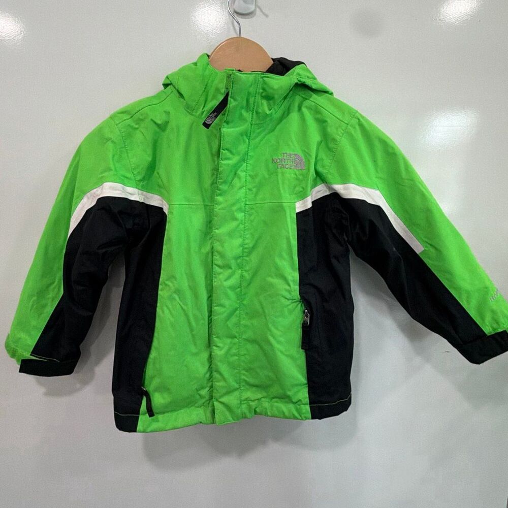 North Face Kids 2-in-1 Jacket Size 5 Green Black